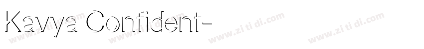 Kavya Confident字体转换